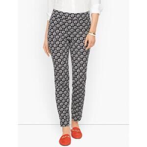 Talbots Chatham Pant Black White NWOT - S